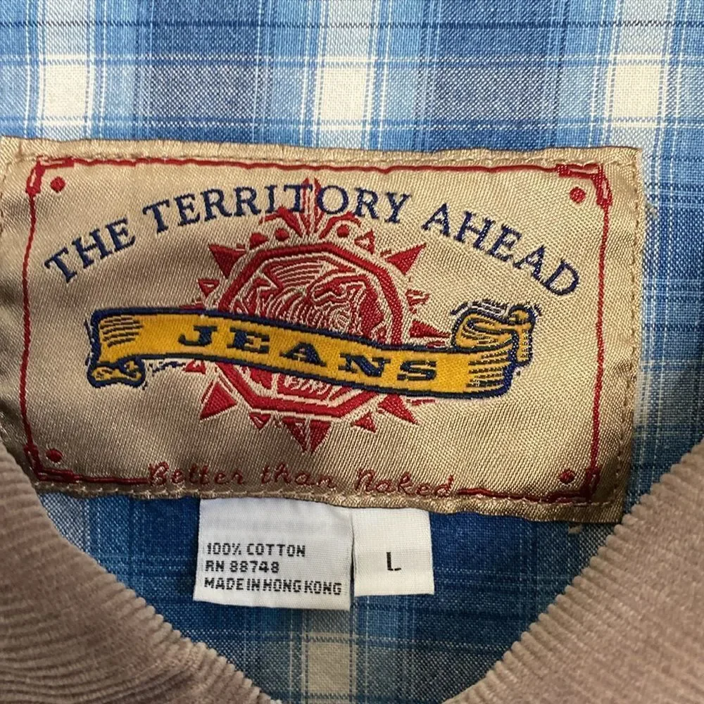 THE TERRITORY AHEAD Men’s 100% Cotton Corduroy Jacket Size L